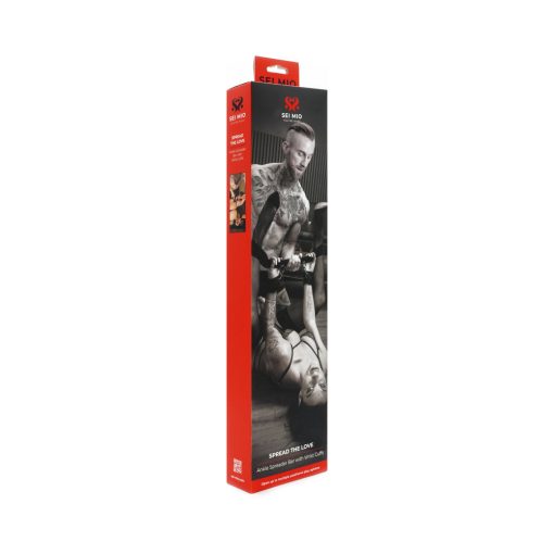Sei Mio Spread The Love Ankle Spreader Bar With Wrist Cuffs