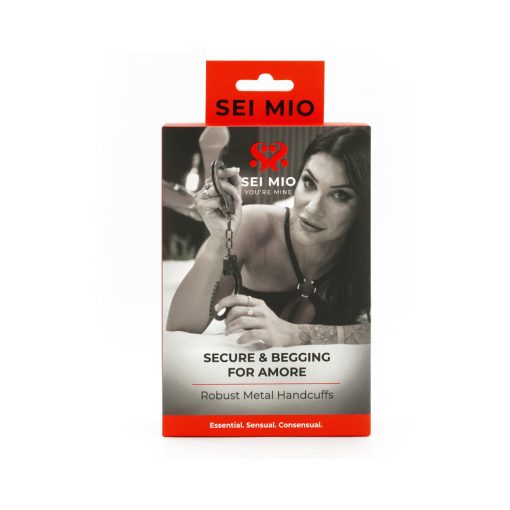 Sei Mio Secure And Begging For Amore Robust Metal Handcuffs - Image 6