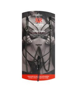 Sei Mio Triple Tease Adjustable Nipple And Clit Clamp Set