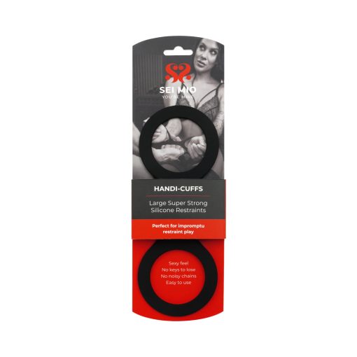 Sei Mio Handi-Cuffs Large Super Strong Silicone Restraint Cuffs