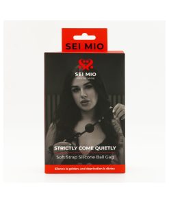 Sei Mio Strictly Come Quietly Soft Strap Silicone Ball Gag
