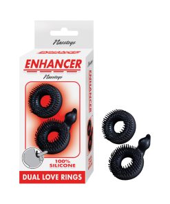 Enhancer Dual Love Rings Black