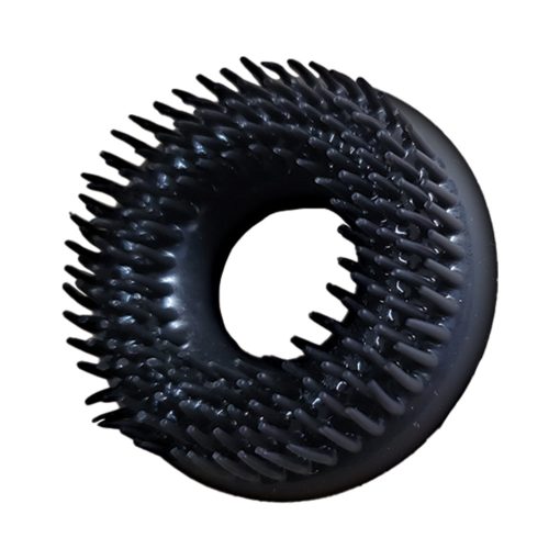 Nasstoys Enhancer Dual Love Rings Black Silicone - Image 4
