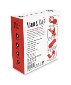 Adam & Eve Double Ring Vibrating Rose Cock Ring