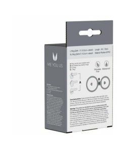 Me You Us Dual Ring Double Cockring Set Black