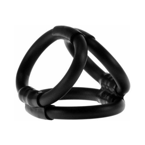 Me You Us Caged Up 3-Ring Cock Cage Black - Image 2