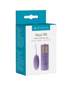 Me You Us Aqua Silk Wired Vibrating Bullet Violet