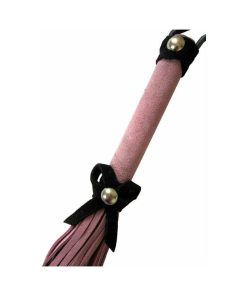 Love Knot Mini Flogger Pink With Black Bow
