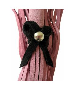Love Knot Mini Flogger Pink With Black Bow