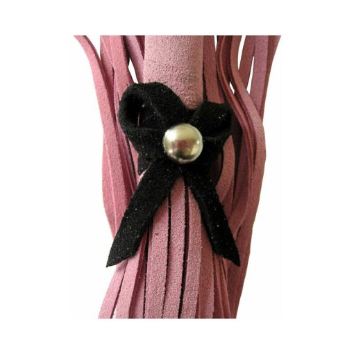 Love Knot Mini Flogger Pink With Black Bow - Image 3