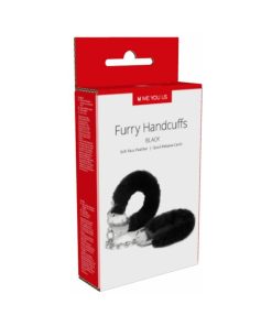 Me You Us Furry Handcuffs Black