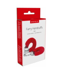 Me You Us Furry Handcuffs Red