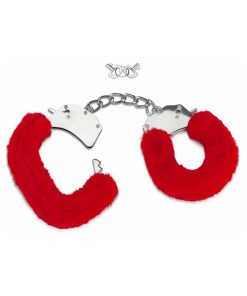 Me You Us Furry Handcuffs Red