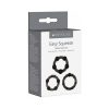 Me You Us Easy Squeeze 3-Piece Cockring Set Black
