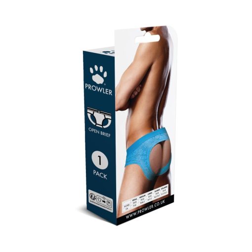 Prowler Lace Open Back Brief Neon Blue M - Image 4