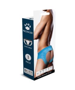 Prowler Lace Open Back Brief Neon Blue Xl