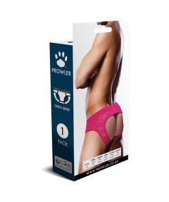 Prowler Lace Open Back Brief Pink M