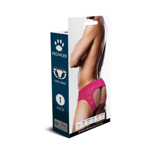 Prowler Lace Open Back Brief Pink M - Image 4