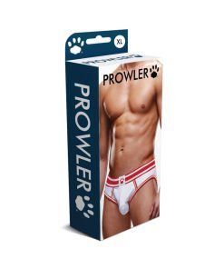 Prowler Open Brief White/Red Xl