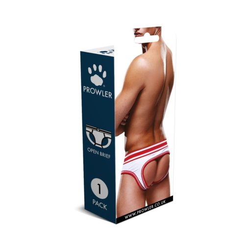 Prowler Open Brief White/Red Xl - Image 4