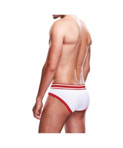 Prowler Brief White/Red L