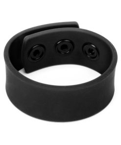 Prowler Red Silicone Cock Strap Black