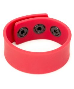 Prowler Red Silicone Cock Strap Red