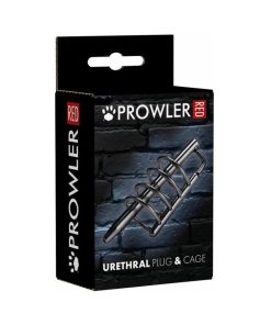 Prowler Red Urethral Plug & Cage Stainless Steel