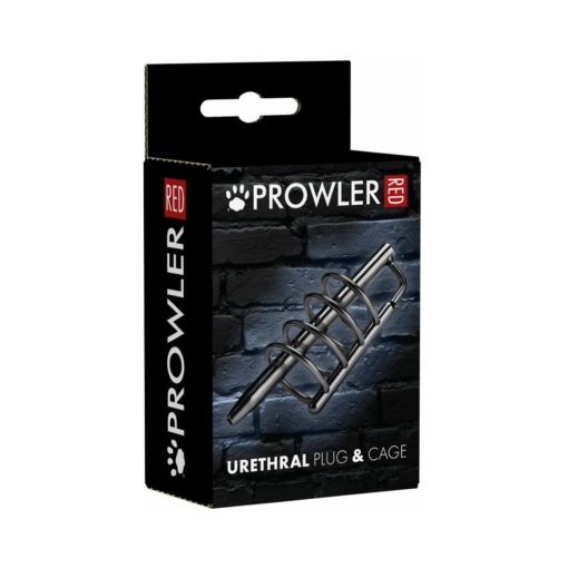 Prowler Red Urethral Plug & Cage Stainless Steel