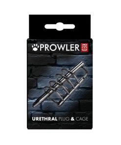 Prowler Red Urethral Plug & Cage Stainless Steel