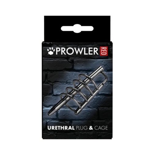 Prowler Red Urethral Plug & Cage Stainless Steel - Image 3
