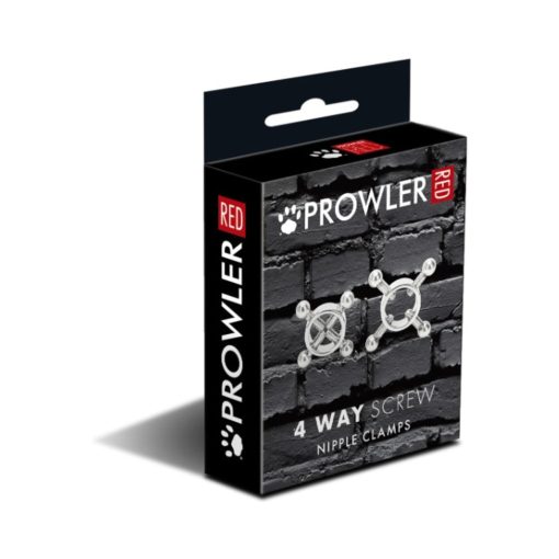 Prowler Red 4 Way Screw Nipple Clamp Set