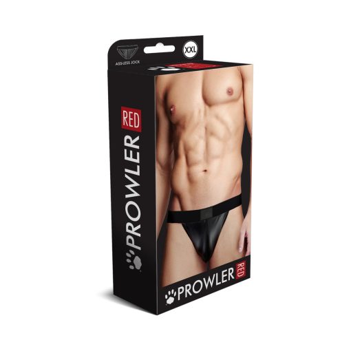 Prowler Red Wetlook Assless Jock Strap Black 2Xl