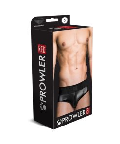 Prowler Red Wetlook Assless Brief Black S