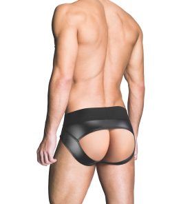 Prowler Red Wetlook Assless Brief Black Xl
