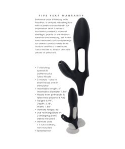 Zero Tolerance Nautilus Rechargable Vibrating Sleeve Remote Control Silicone Black