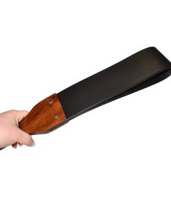 Prowler Red Leather And Wood Flapper Paddle