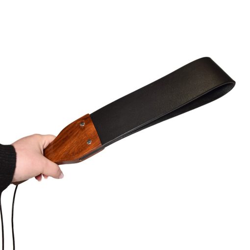 Prowler Red Leather And Wood Flapper Paddle