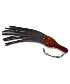 Prowler Red Leather And Wood Fringe Paddle