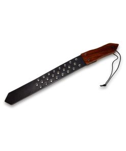 Prowler Red Leather And Wood Studded Paddle
