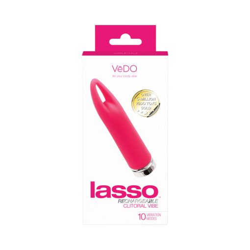 Vedo Lasso Rechargeable Bullet Vibe Pink