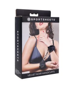 Sportsheets Velvet Noir Handcuffs