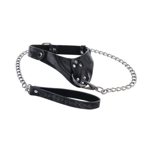 Sportsheets Velvet Noir Collar & Leash - Image 2