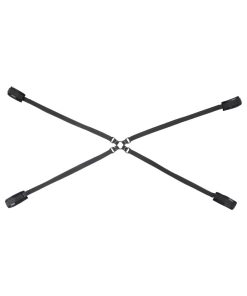 Sportsheets Velvet Noir Adjustable Hog Tie & Cuff Set
