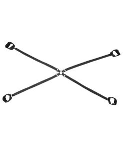 Sportsheets Velvet Noir Adjustable Hog Tie & Cuff Set