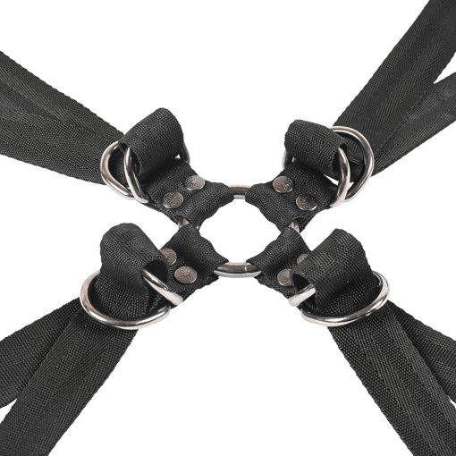 Sportsheets Velvet Noir Adjustable Hog Tie & Cuff Set - Image 9