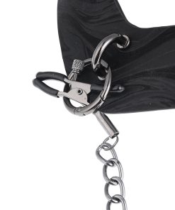 Sportsheets Velvet Noir Collar & Removable Clamps