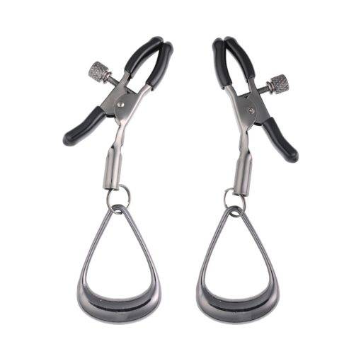 Sportsheets Velvet Noir Tuggable Nipple Clamps - Image 2