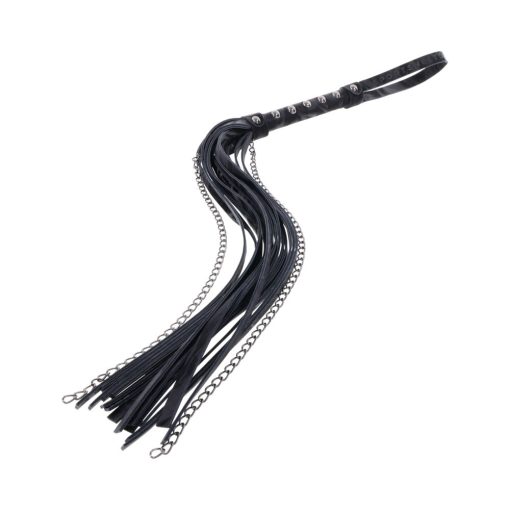 Sportsheets Velvet Noir Chain Flogger - Image 5