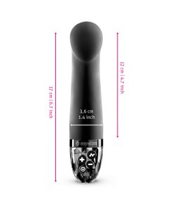 Mystim Right On Ron E-Stim Vibrator Black